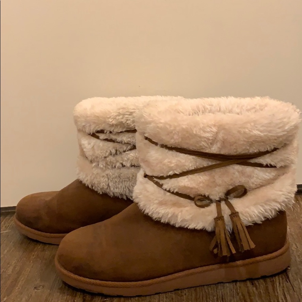 Cute fuzzy boots